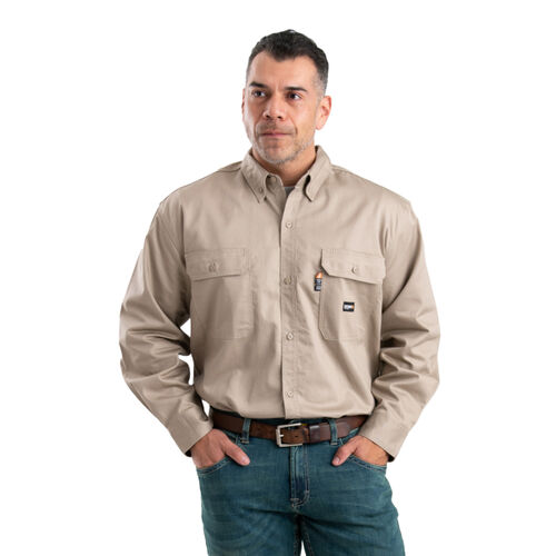 Flame Resistant Button Down Long Sleeve Work Shirt Thumbnail